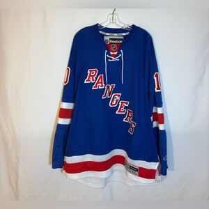 Reebok New York Rangers #10 Gaborik Home Hockey Jersey Size XL
